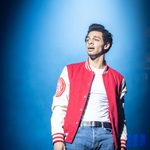 Danny (Marley Fenton) in Rydell red and white letterman jacket