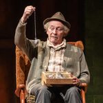 Grandad (Paul WHitehouse) holding up a pocket watch from a wooden box