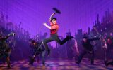 Bert (Jack Chambers) and chimney sweeps dance with their brushes