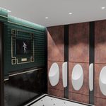 Green and dark wood scheme